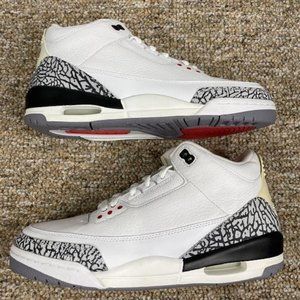 NEW RARE Air Jordan 3 Retro White Cement  136064-102